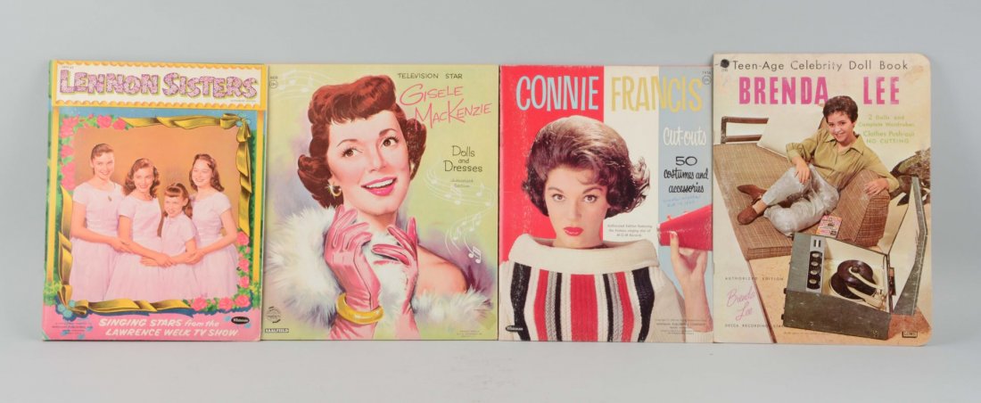 Lot of 4: Vintage Celebrity Paper Doll Books. (1 of 1)