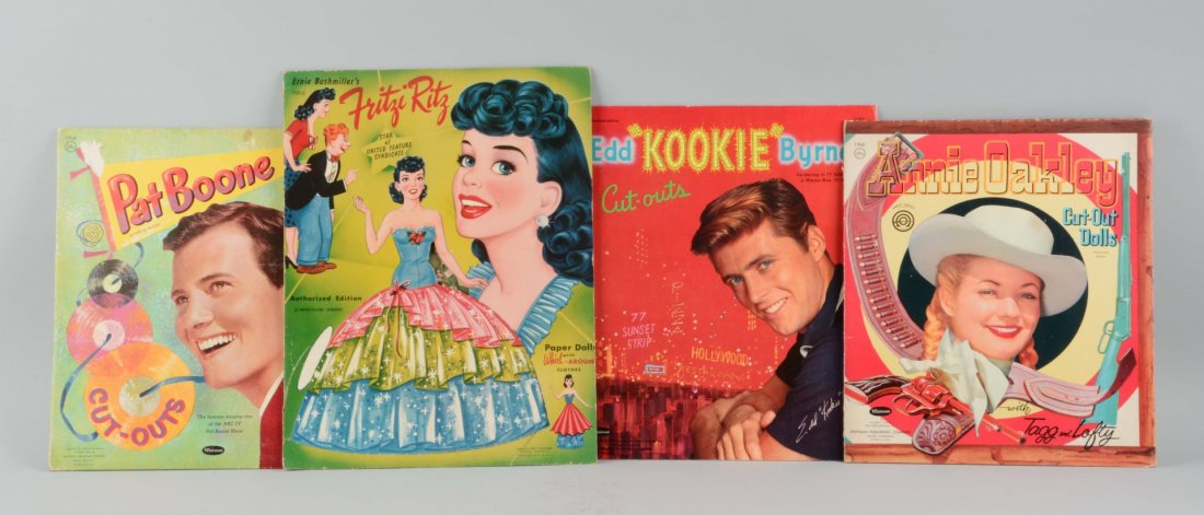 Lot of 4: Vintage 50's Celebrity Paper Doll Books. (1 of 1)