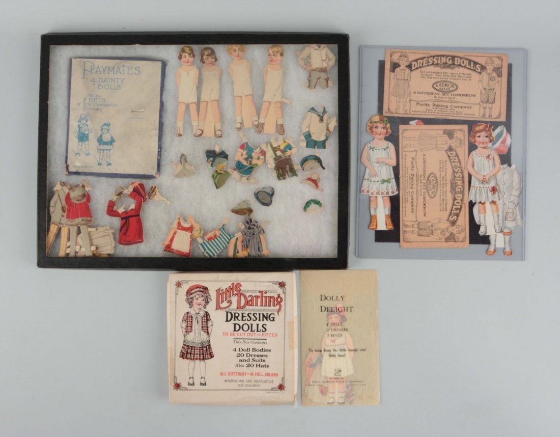 Lot of 5: Antique Paper Doll Sets. (1 of 1)