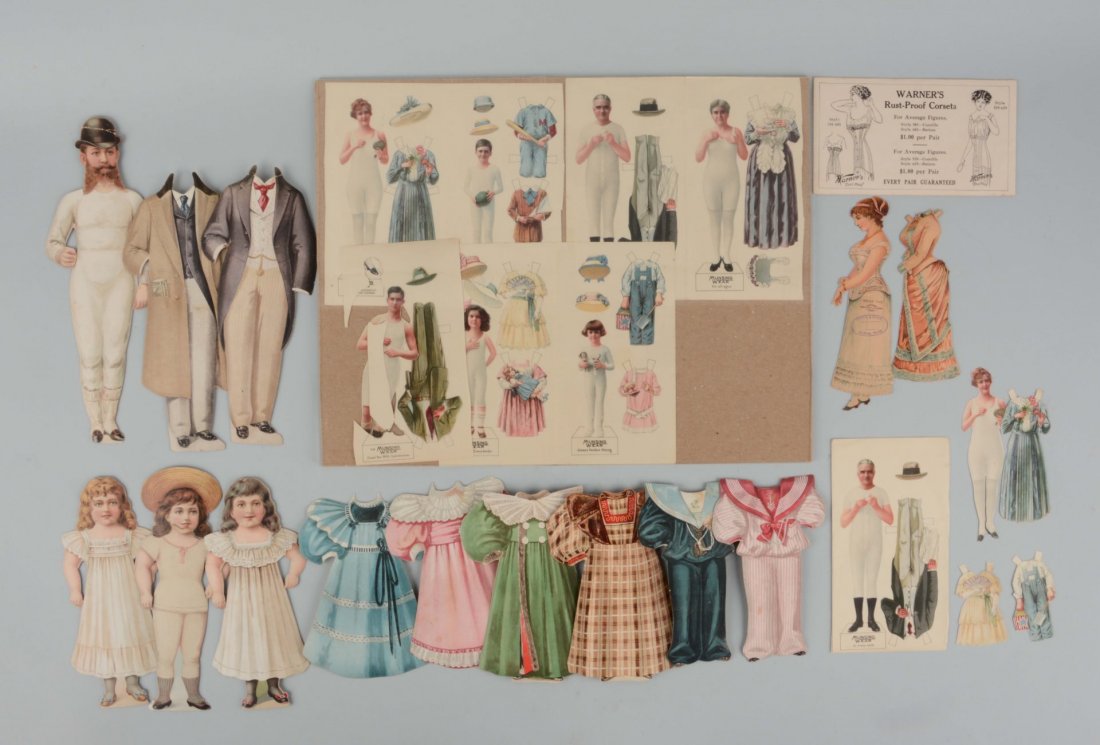 Lot of Antique Advertising Paper Doll Sets. (1 of 1)