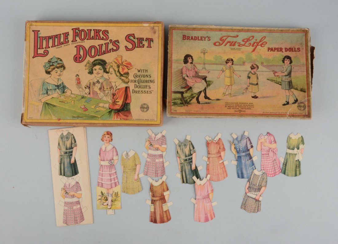 Lot of 3: Antique Paper Doll Sets. (1 of 1)