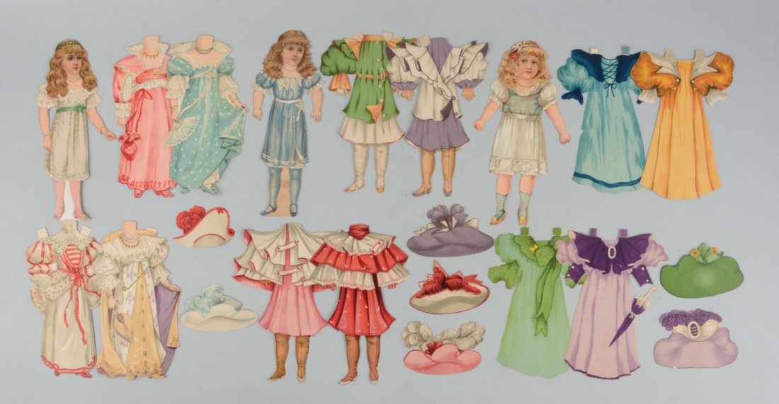 Lot of 3: Antique Raphael Tuck Paper Doll Sets. (1 of 1)
