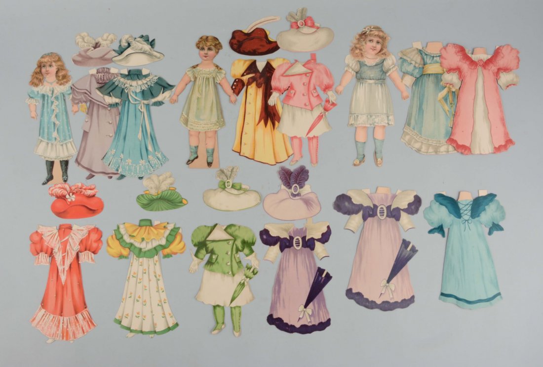 Lot of 3: Antique Raphael Tuck Paper Doll Sets. (1 of 1)