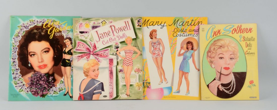 Lot of 4: Vintage Celebrity Paper Doll Books. (1 of 1)