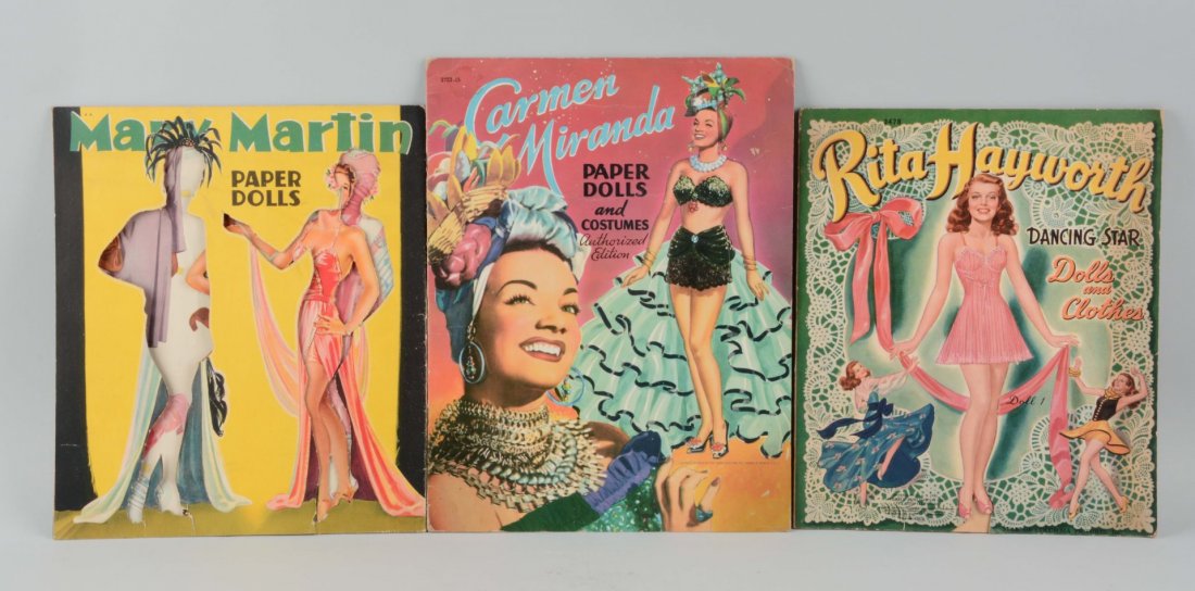 Lot of 3: Vintage 40's Celebrity Paper Doll Books. (1 of 1)