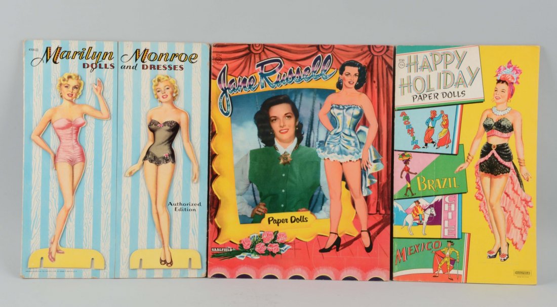 Lot of 3: Vintage 50's Celebrity Paper Doll Books. (1 of 1)