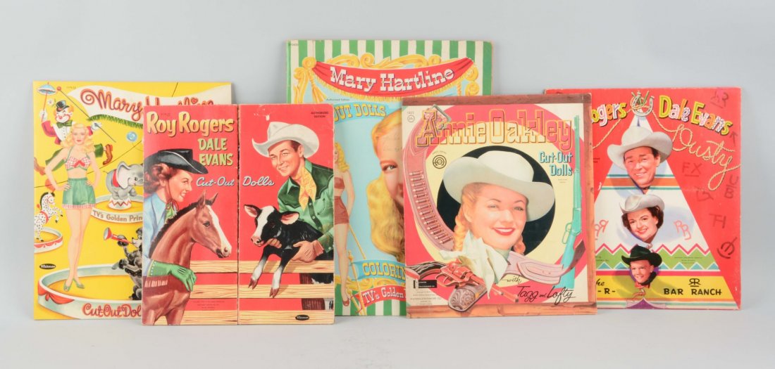 Lot of 5: Vintage 50's Celebrity Paper Doll Books. (1 of 1)