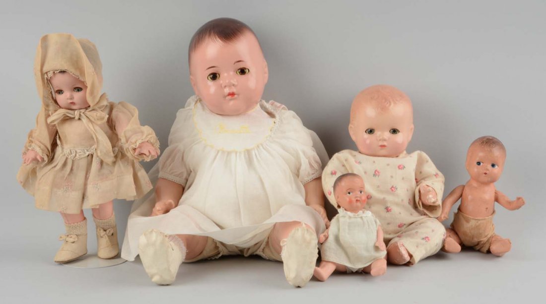 Lot Of 5: Vintage Baby Dolls. (1 of 1)