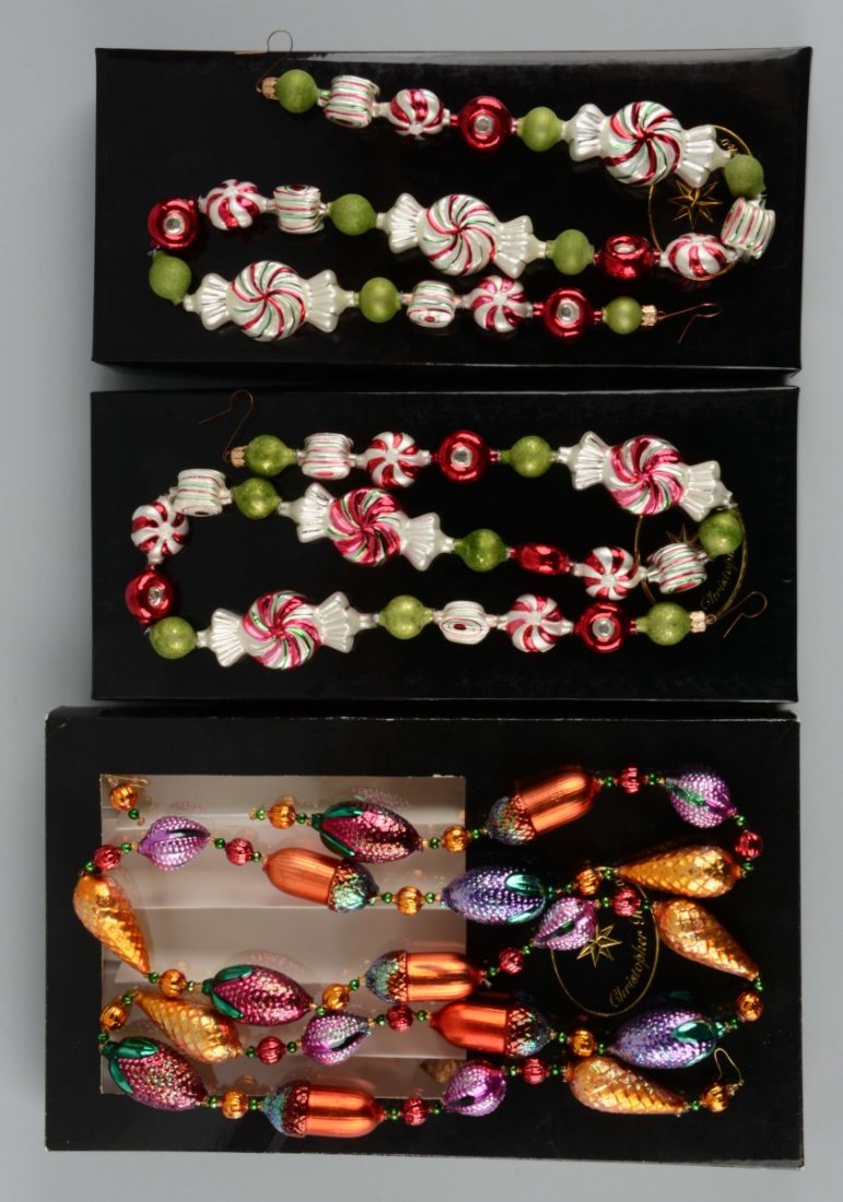 Lot Of 3: Radco Christmas Garland Ornaments. (1 of 1)