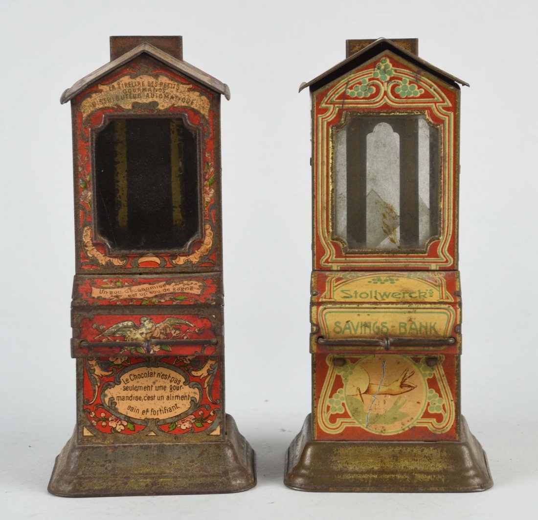 Lot of 2: Tin Vending Banks. (1 of 2)