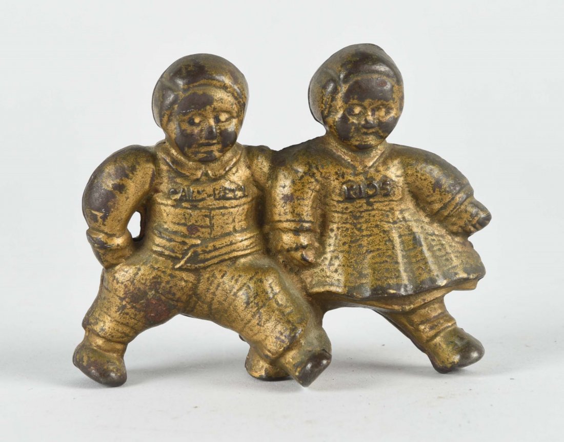 Cast Iron Campbell Kids Still Bank. (1 of 1)