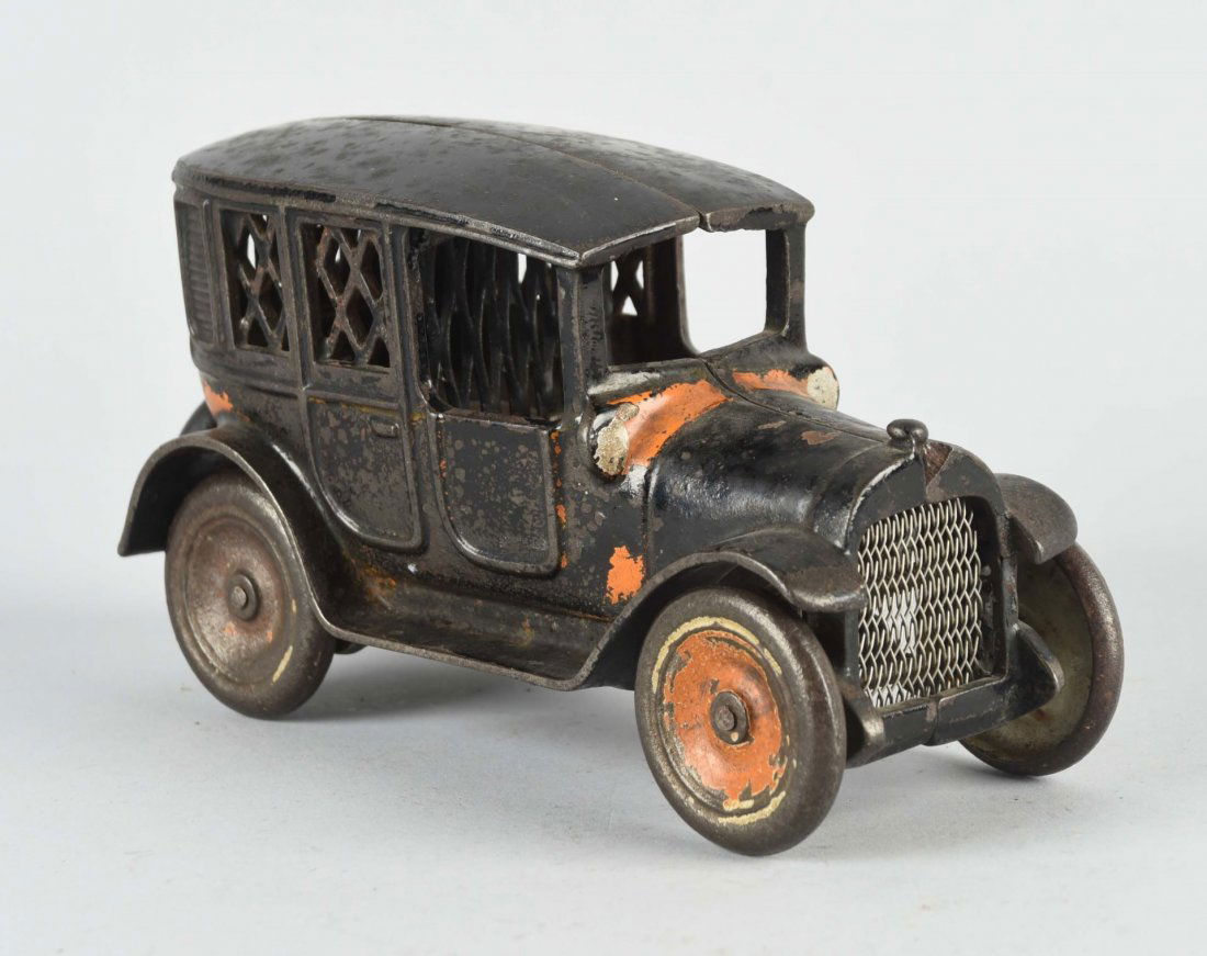 Cast Iron Yellow Cab Still Bank. (1 of 2)