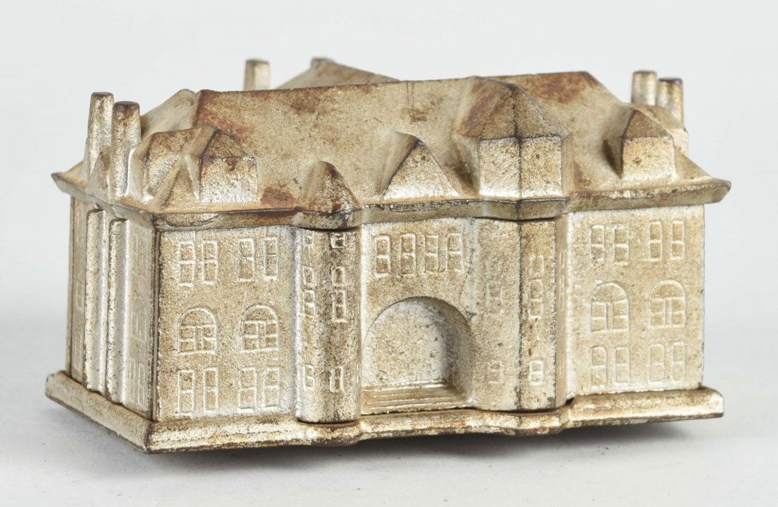 Cast Iron Westwood Bronze Castle Still Bank. (1 of 1)