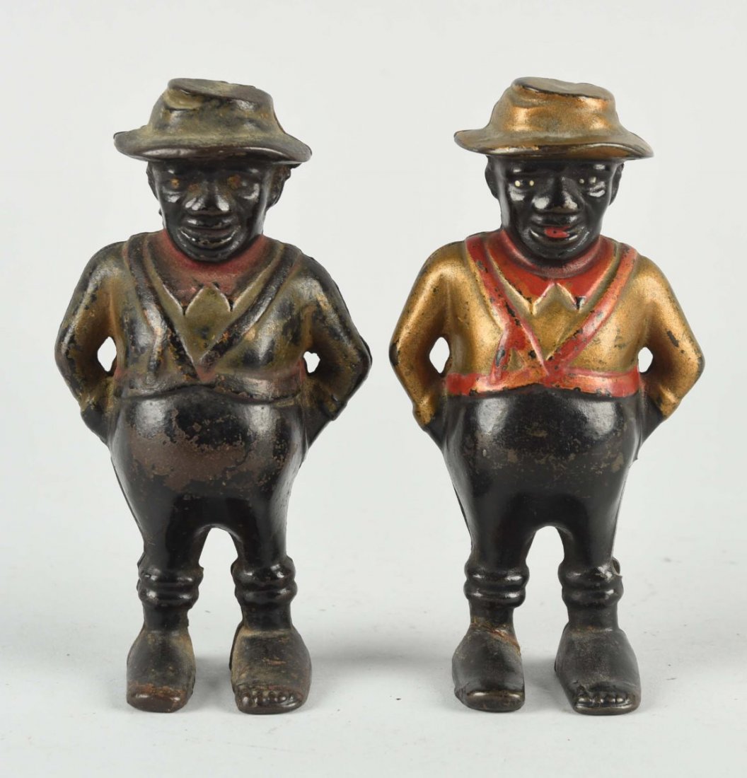 Lot Of 2: Cast Iron Share Cropper Still Banks. (1 of 1)