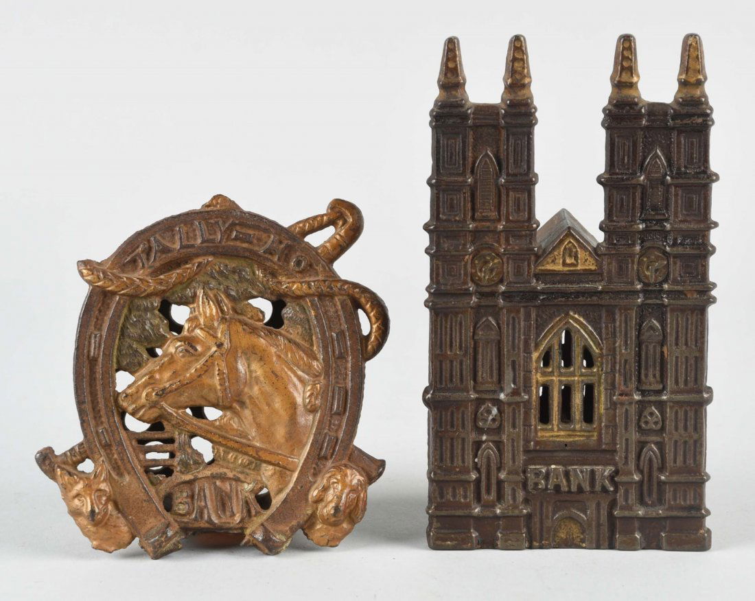 Lot of 2: Cast Iron Still Banks. (1 of 1)