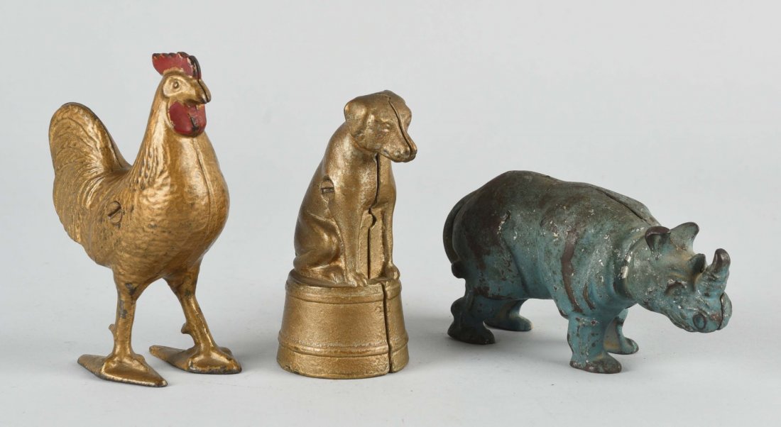 Lot Of 3: Animal Banks. (1 of 1)
