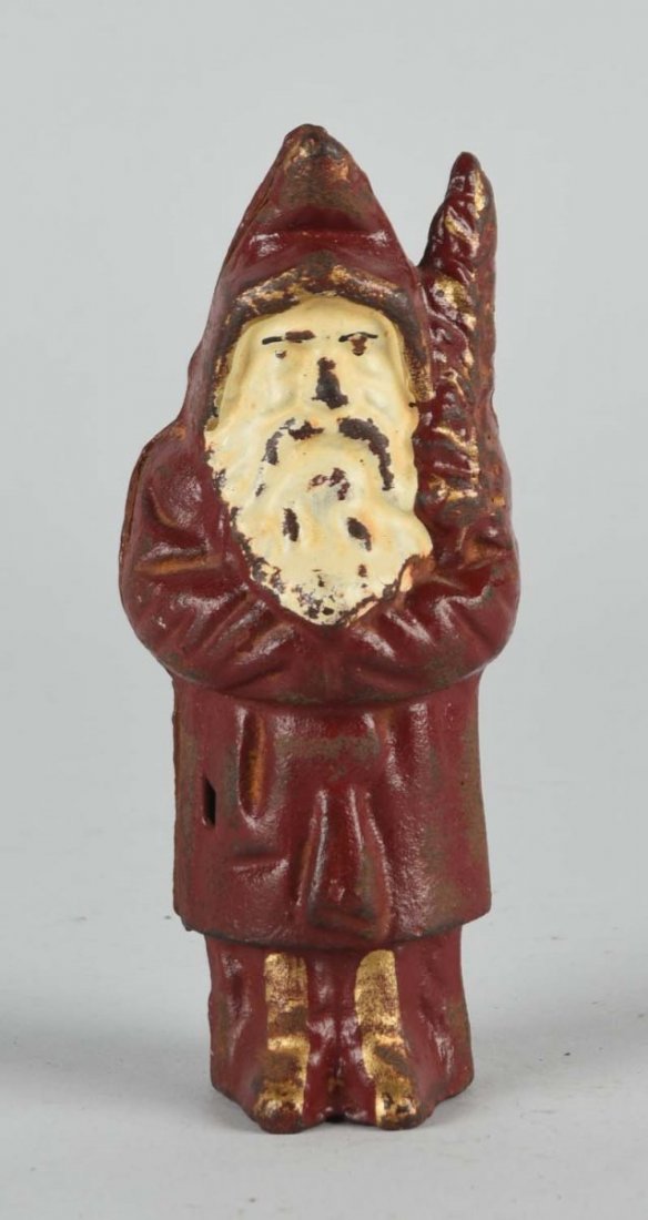 Cast Iron Santa Claus Mechanical Bank. (1 of 1)