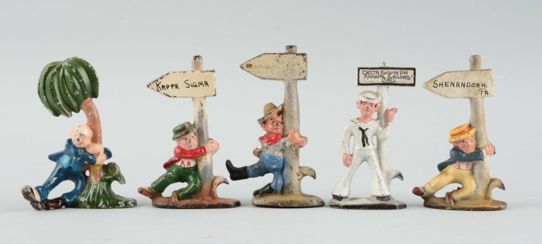 Lot of 5: Cast Iron Figural Bottle Openers. (1 of 1)