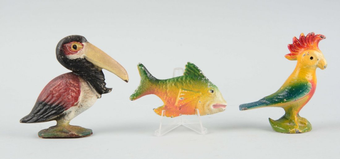 Lot Of 3: Cast Iron Animal Figurines. (1 of 1)