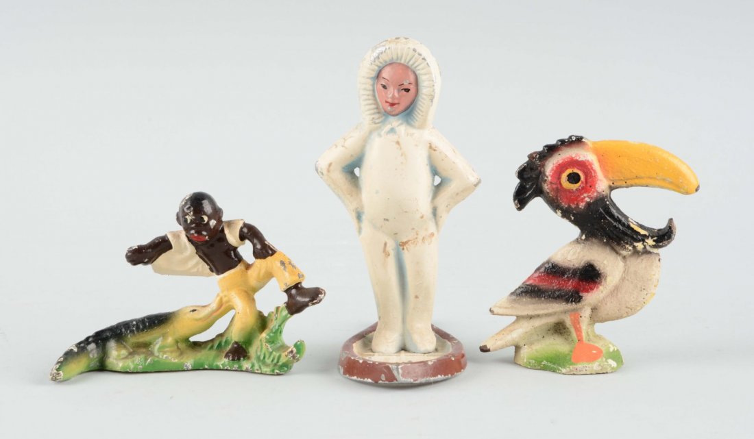 Lot Of 3: Cast Iron Figural Bottle Openers. (1 of 1)