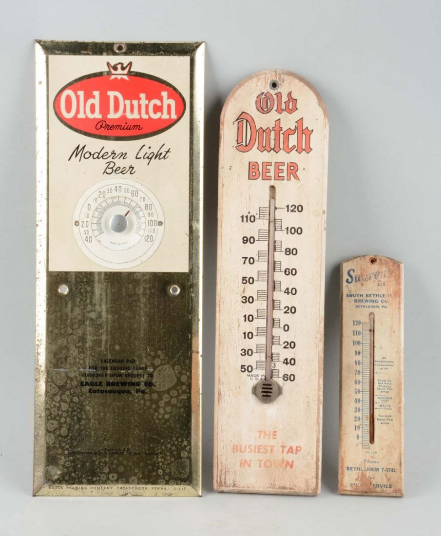 Lot Of 3: Allentown Area Beer Thermometers. (1 of 1)