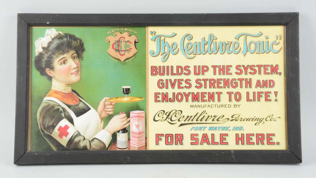 Centlivre Brewing Co. Cardboard Sign. (1 of 1)