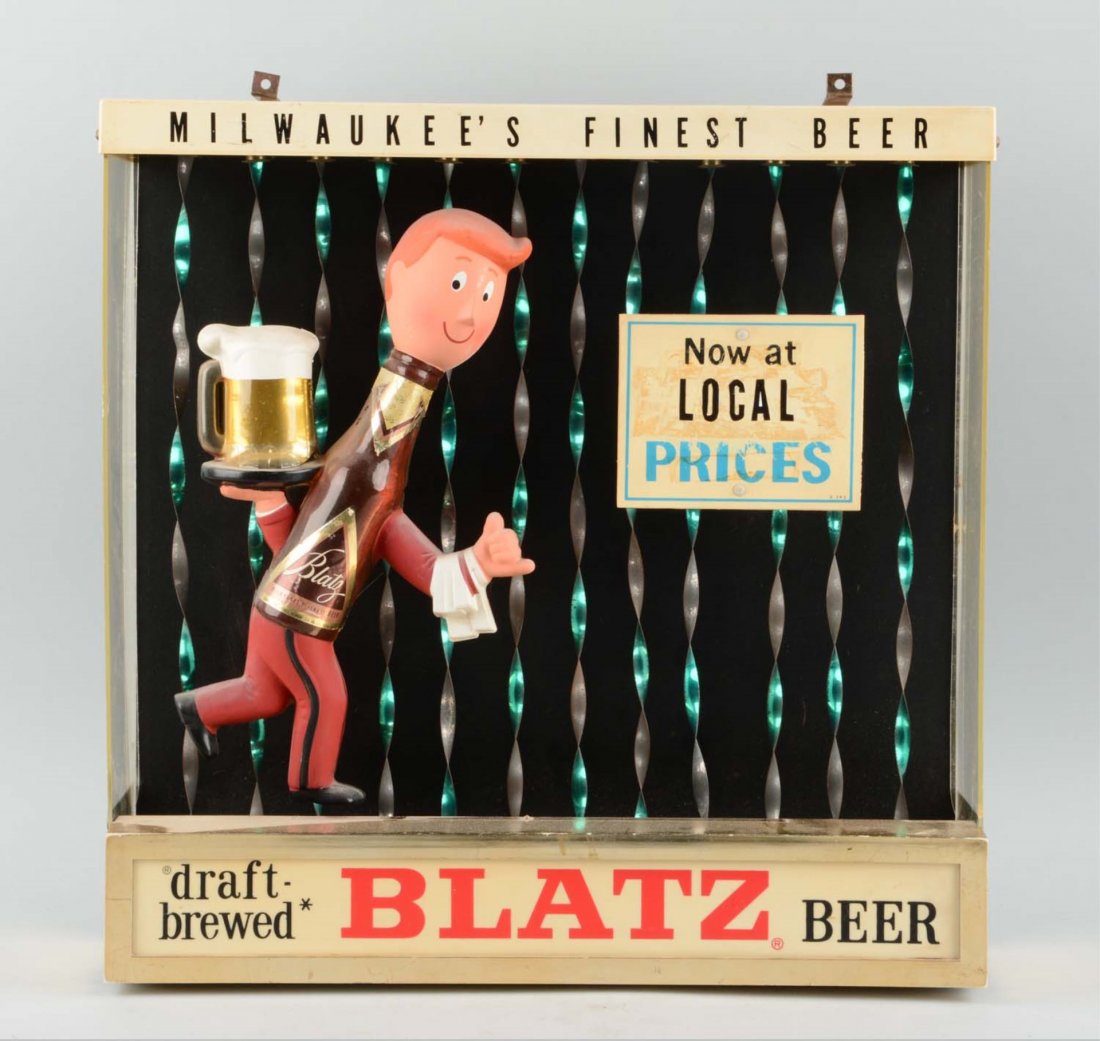 Blatz Beer Light-Up Motion Sign. (1 of 1)