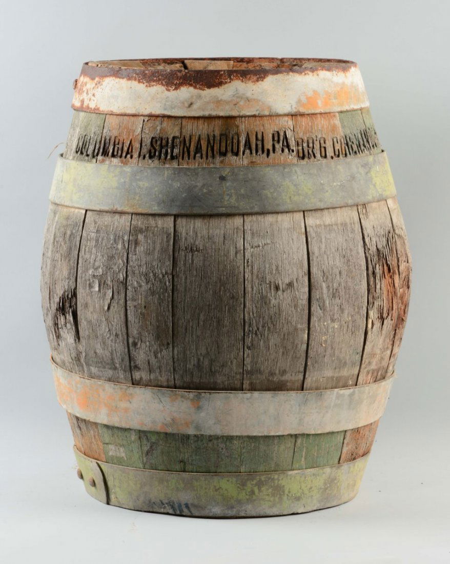 Columbia Brewing Co. Wooden Barrel. (1 of 2)