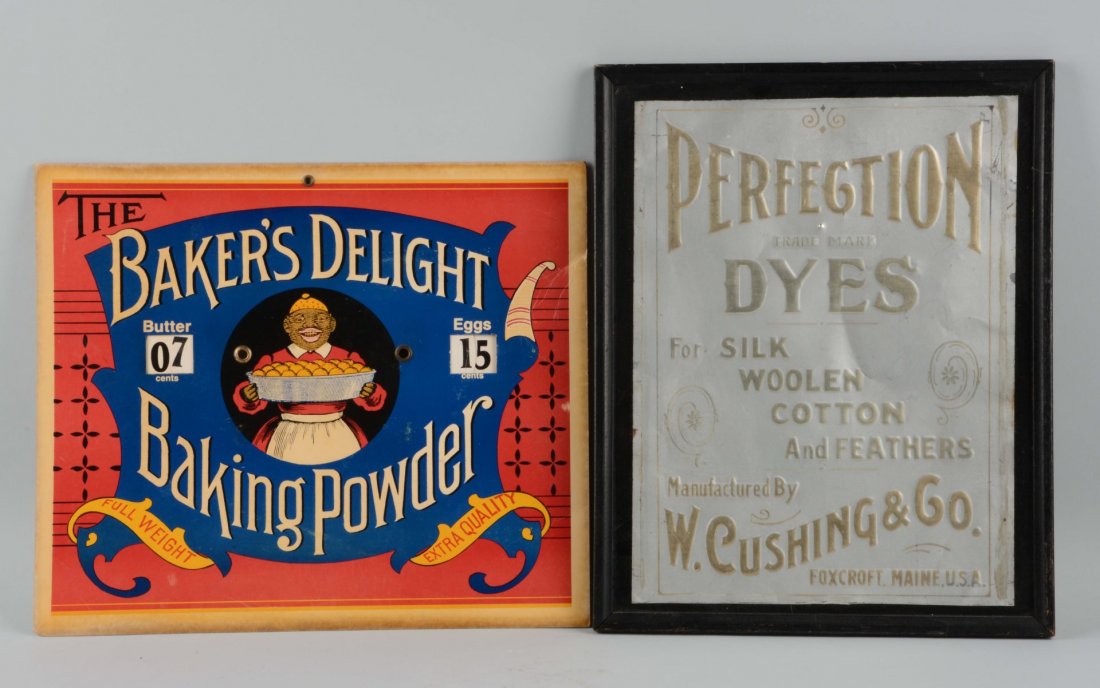 Lot Of 2: Perfection Dyes & Baker's Delight Signs. (1 of 1)