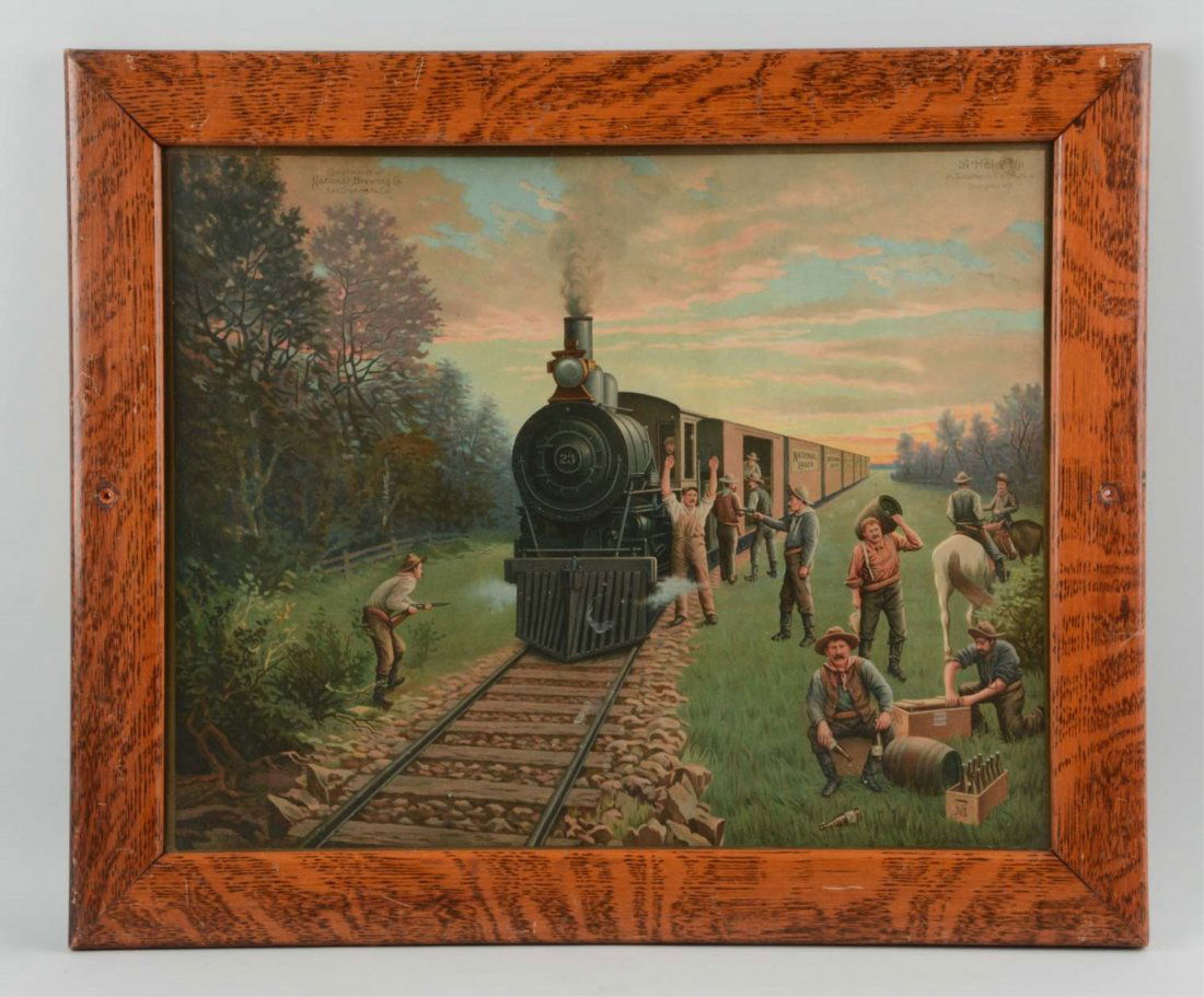 National Brewing Co. "A Hold Up" Adv. Poster. (1 of 1)