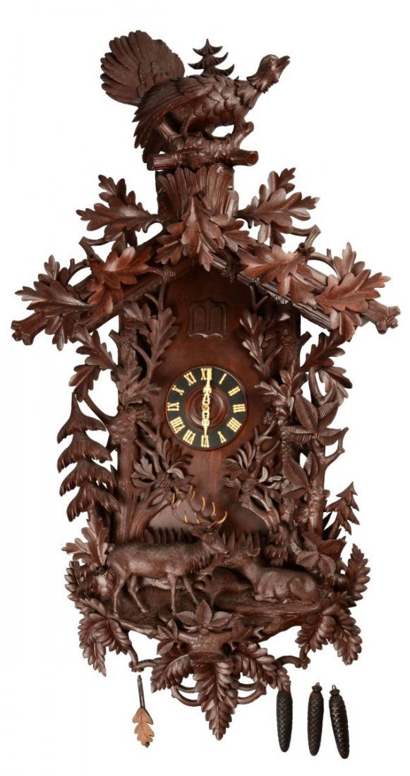 Large Black Forest Musical Cuckoo Wall Clock. (1 of 6)