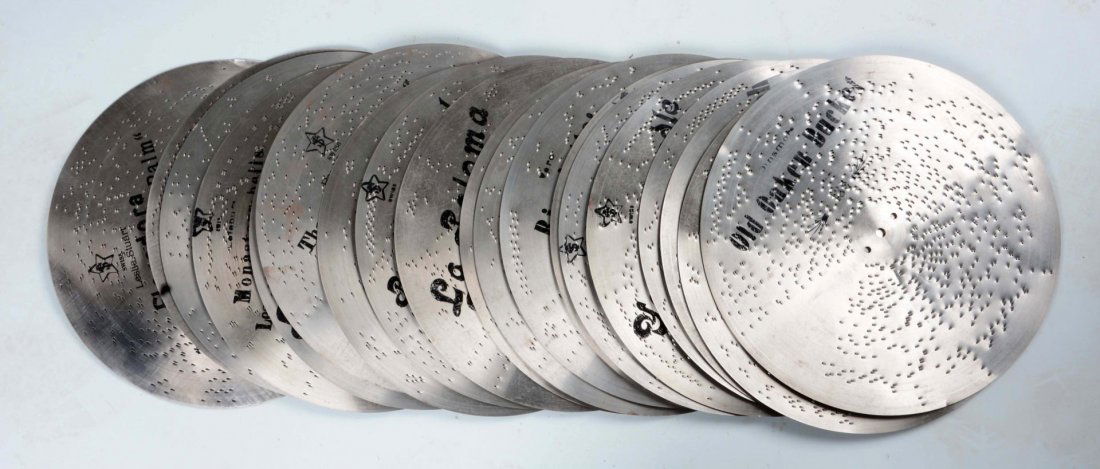 Lot of 19: Myra 12" Music Box Discs. (1 of 1)