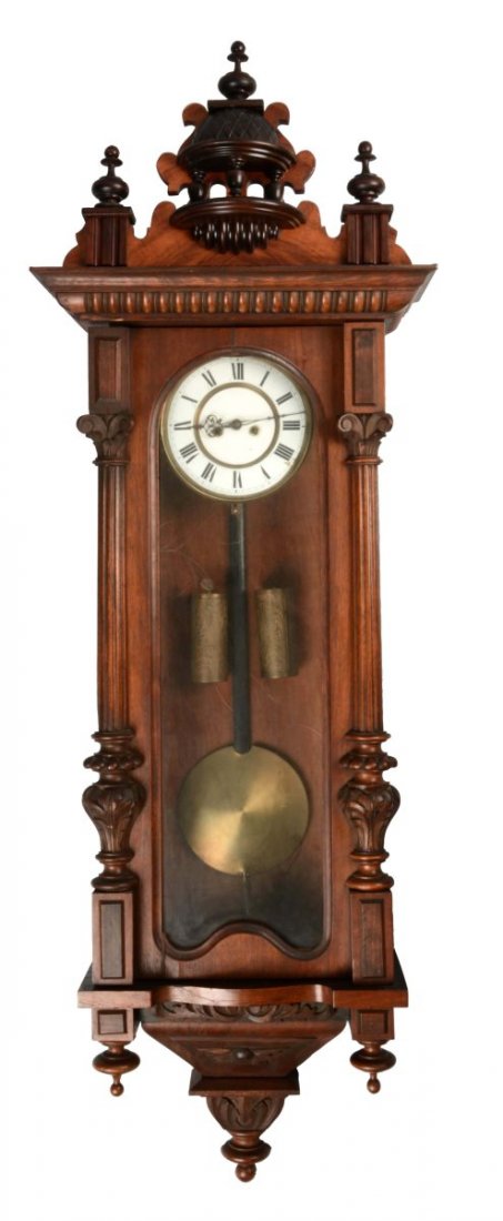 Vienna Regulatior Two Weight Driven Wall Clock. (1 of 3)