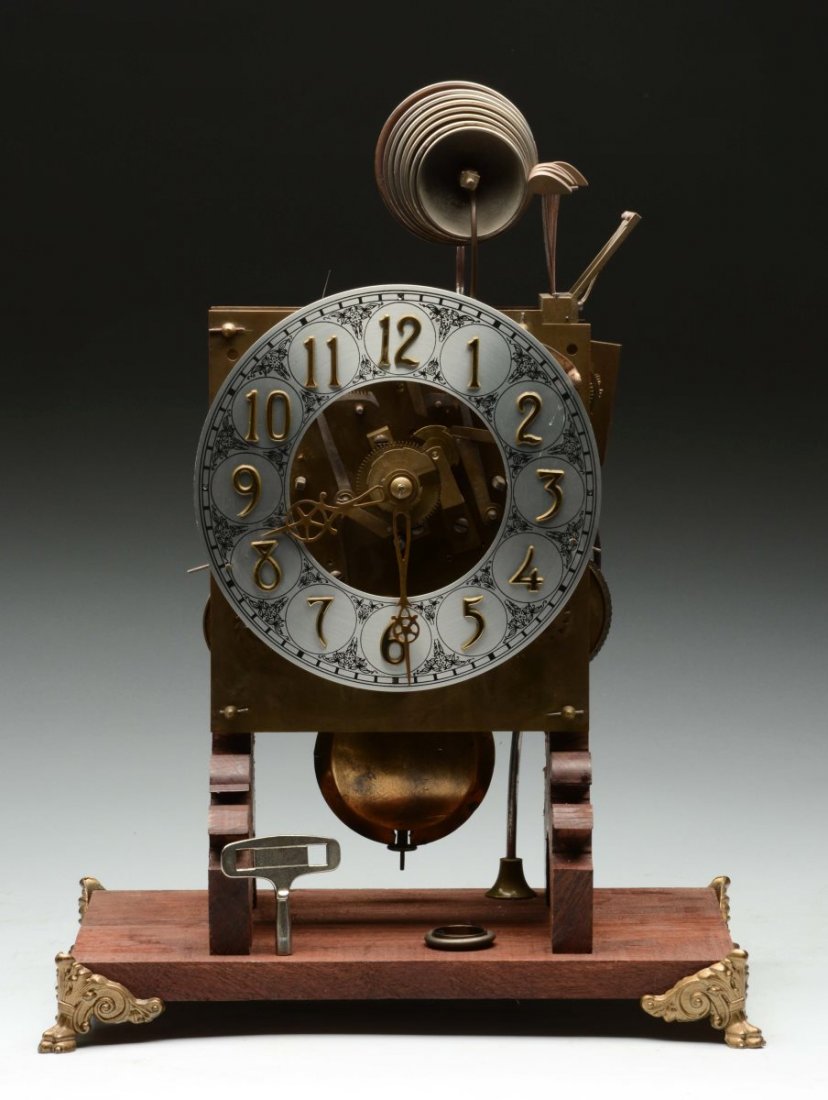 English Triple Fusee Skeleton Shelf Clock. (1 of 6)
