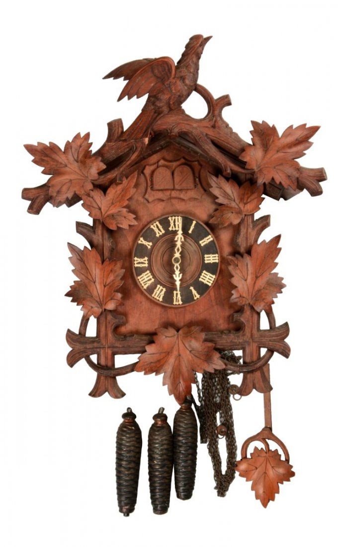 Am. Cuckoo Clock Co. Quail & Cuckoo Wall Clock. (1 of 4)