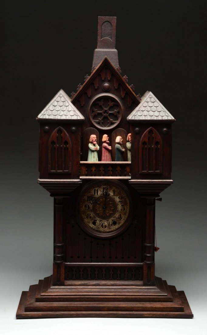 Black Forest Apostles Shelf Clock. (1 of 6)
