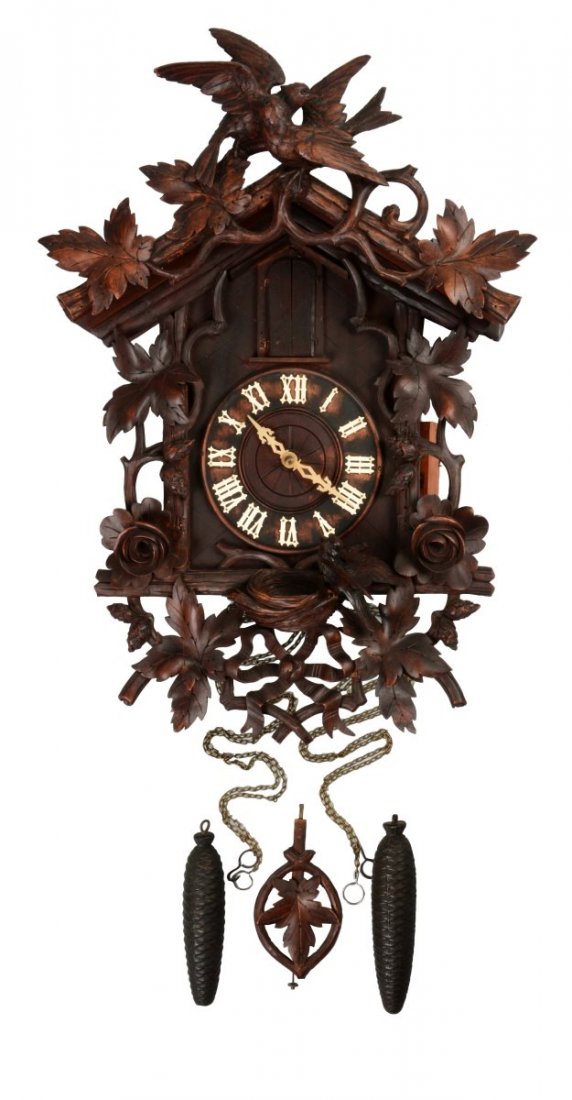 Black Forest Trumpeter Wall Clock. (1 of 4)