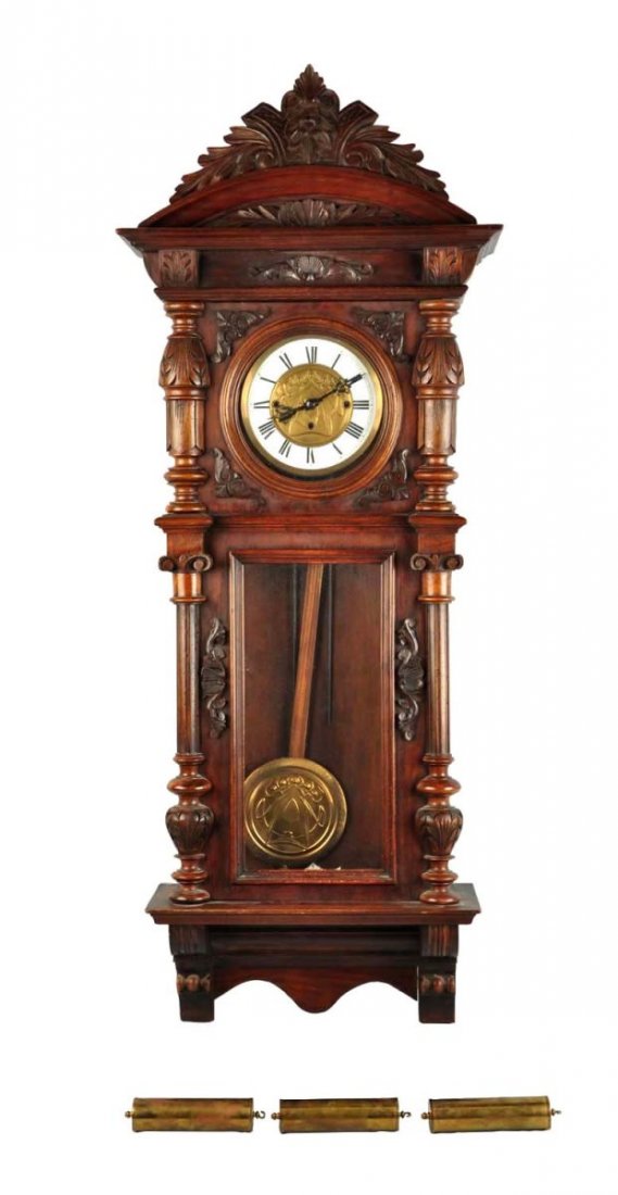 Three weight Vienna Regulator Clock. (1 of 4)