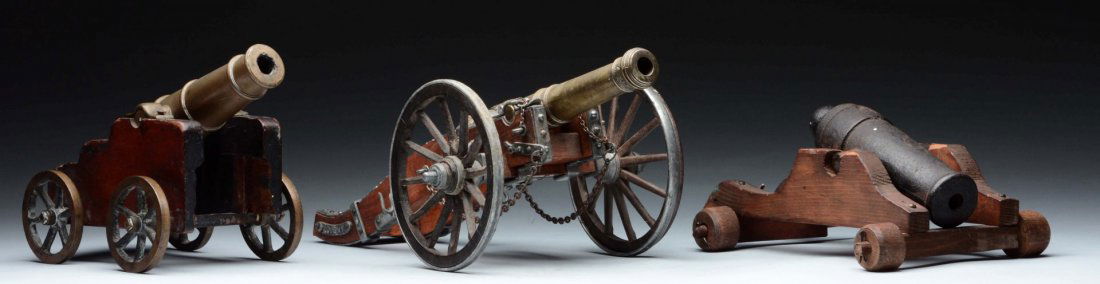 Lot of 3: Miniature Cannons. (1 of 1)