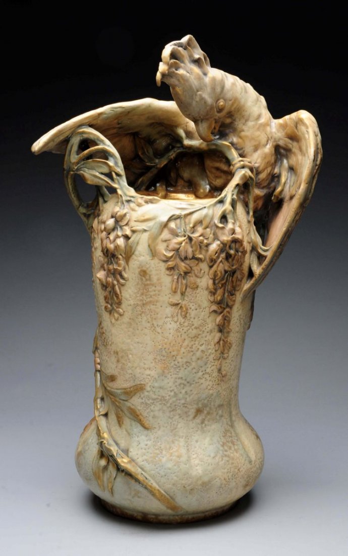 Amphora Ceramic Monumental Parrot Vase. (1 of 4)