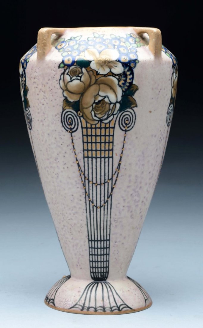 Ernst Wahliss Ceramic Secessionist Vase. (1 of 4)