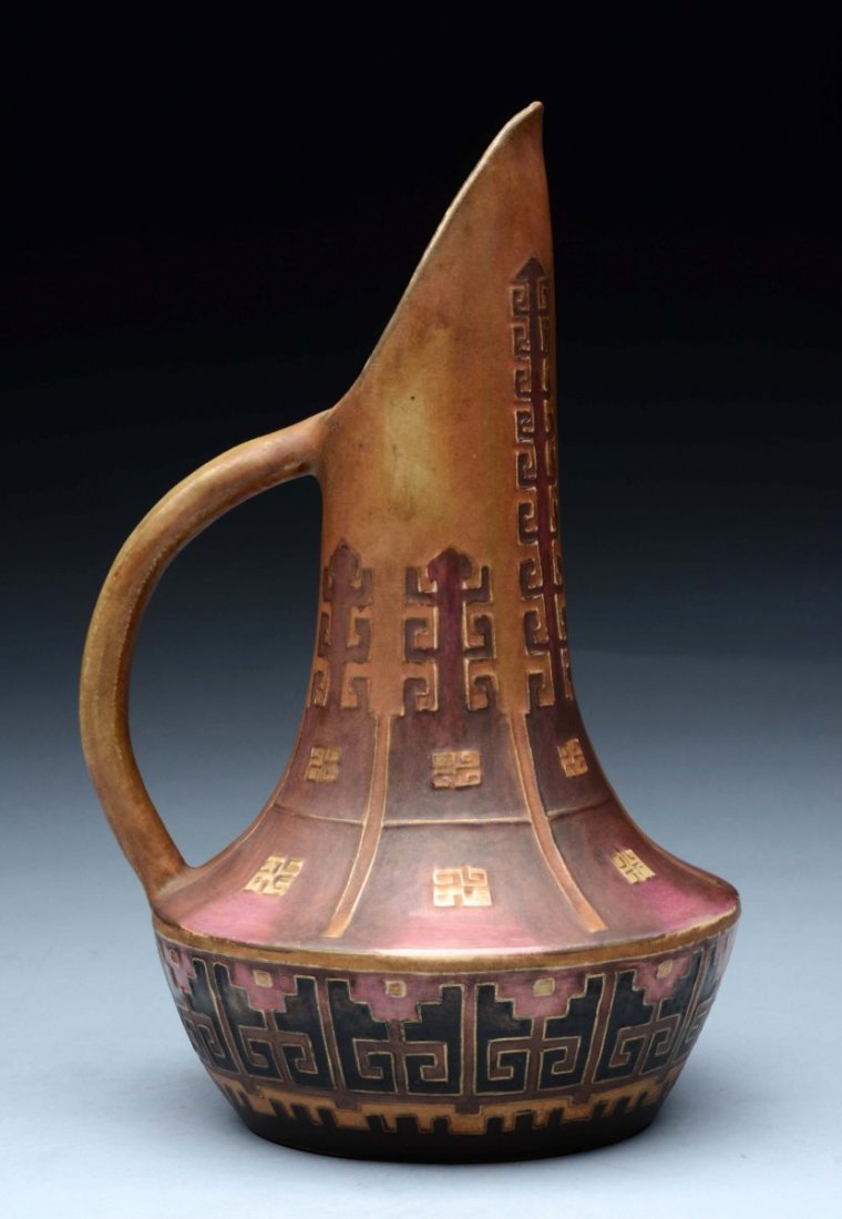 Eduard Stellmacher Ceramic Secessionist Pitcher. (1 of 4)