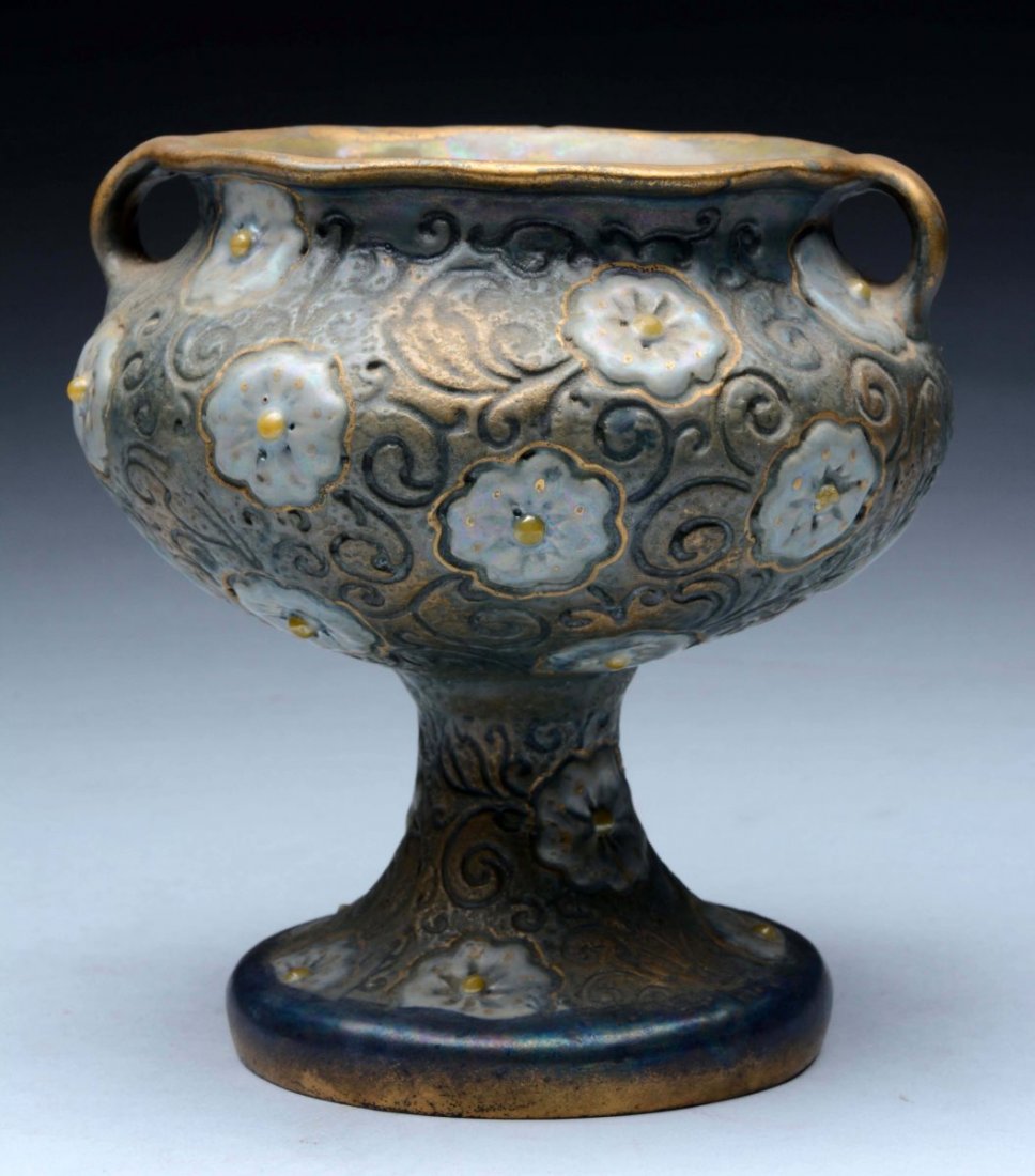 Amphora Ceramic Footed Floral Case. (1 of 4)