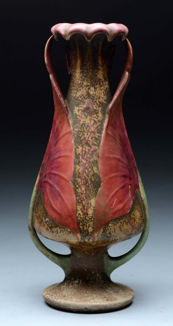 Amphora Ceramic Organic 2-Handled Floral Vase. (1 of 5)