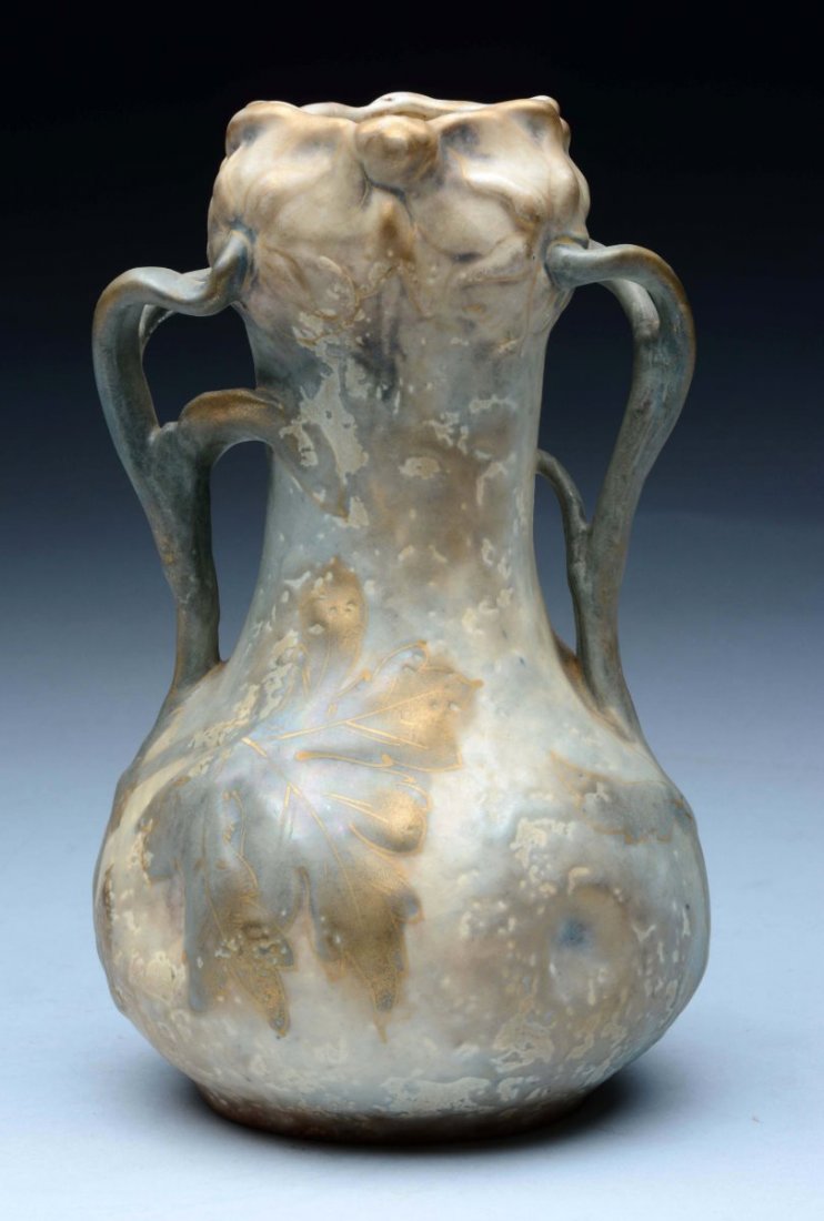 Amphora Ceramic Organic 2-Handled Floral Vase. (1 of 4)