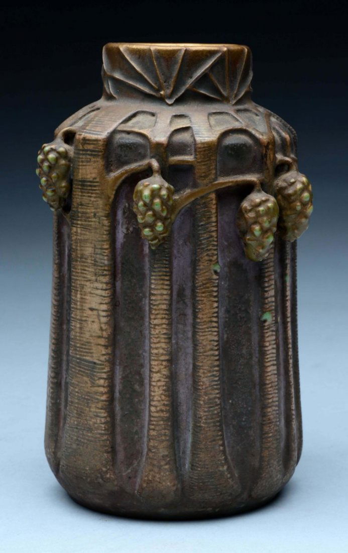 Paul Dachsel Ceramic Tree w/ Applied Pinecones. (1 of 4)