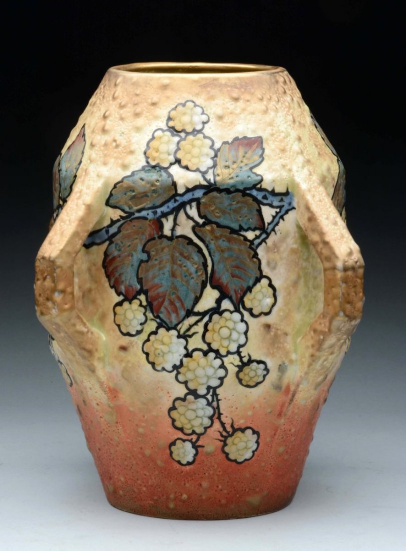 Paul Dachsel Ceramic 4 Buttressed Handled Vase. (1 of 4)