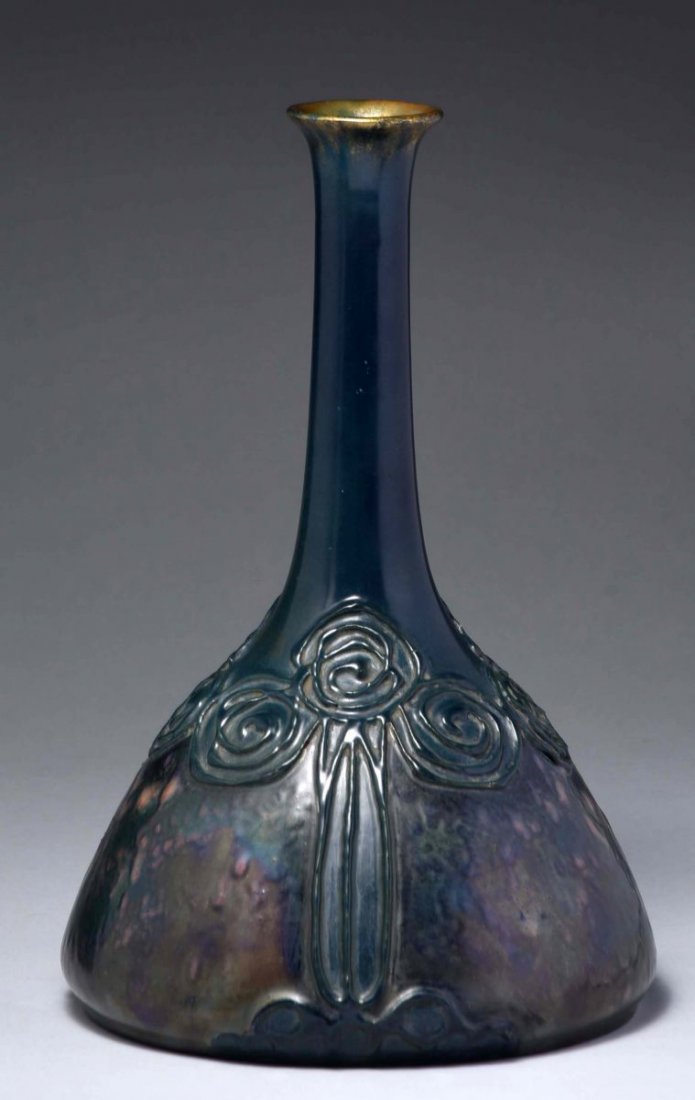 Amphora Ceramic Stylized Secessionist Trees Vase. (1 of 3)