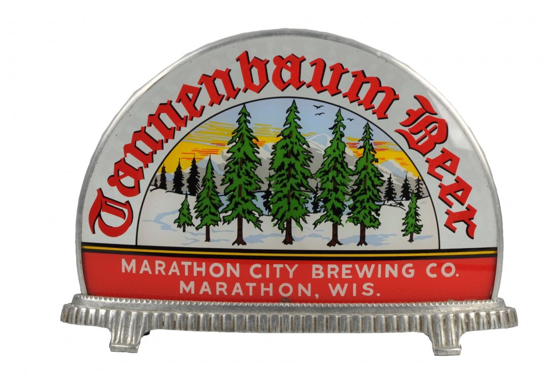 Tannenbaum Beer Reverse Glass Taxi Cab Light Sign. (1 of 1)