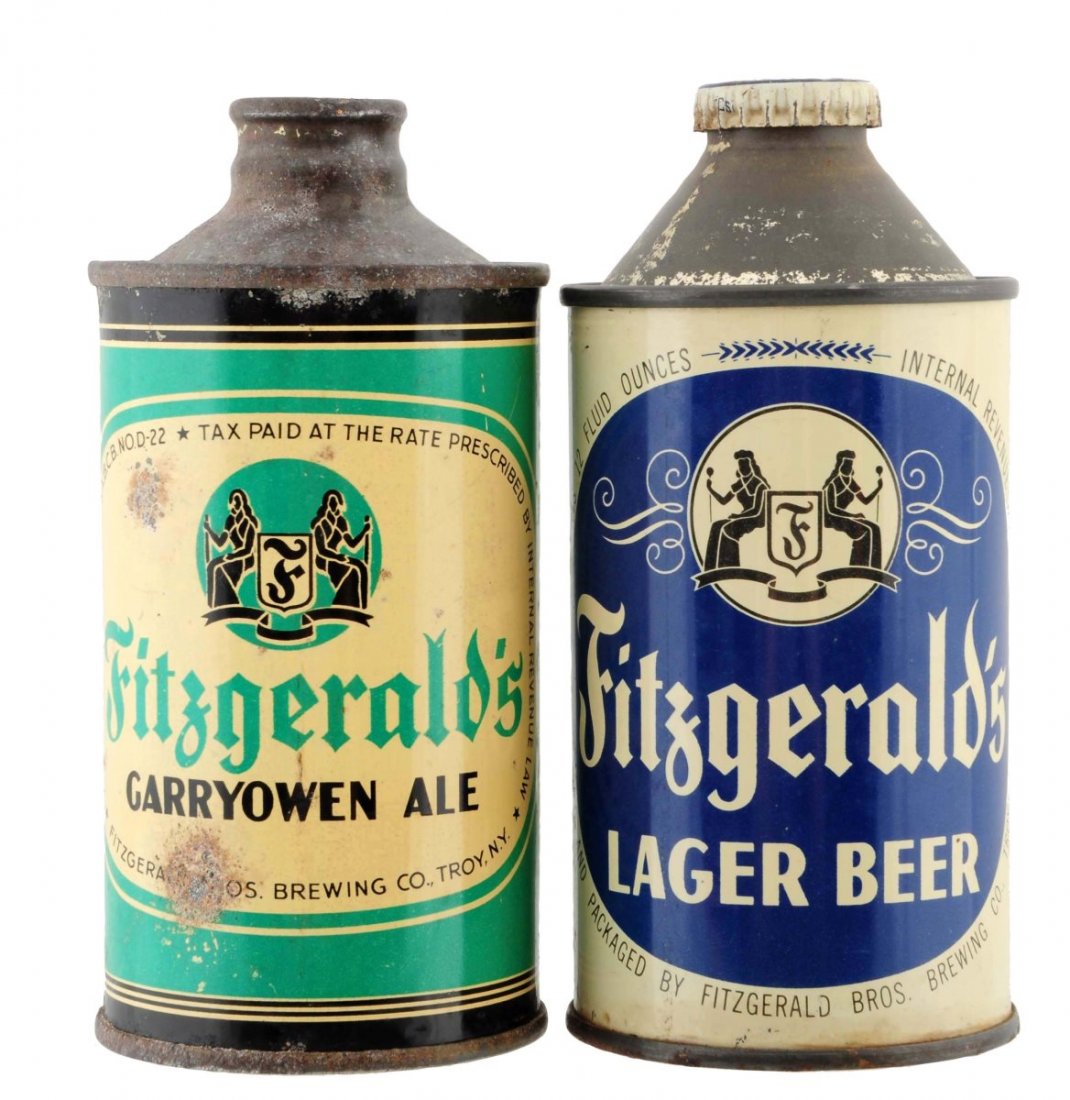 Lot of 2: Fitzgerald Cone Top Beer Cans. (1 of 2)